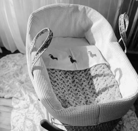 Leeg kinderbedje in een rustige kinderkamer als symbool voor gemis, verdriet en een onvervulde kinderwens. Leeg kinderbedje in een rustige kinderkamer als symbool voor gemis, verdriet en een onvervulde kinderwens.