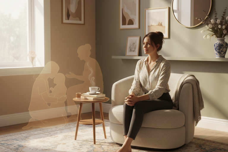 Vrouw doorbreekt familiepatronen bij kinderwens – persoonlijke groei en NEI therapie