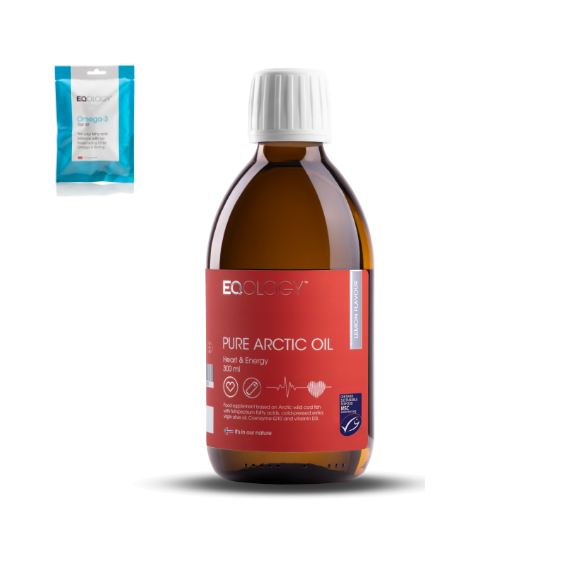 Eqology Omega 3 Red met omega 3 vetzuren en co-enzym Q10 voor ondersteuning van energie en celgezondheid. Eqology Omega 3 Red met omega 3 vetzuren en co-enzym Q10 voor ondersteuning van energie en celgezondheid.